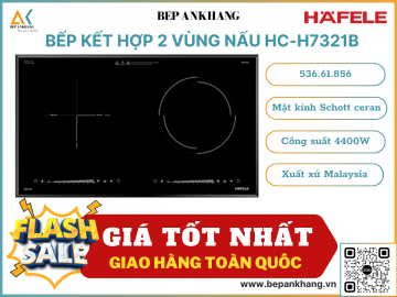 Bếp kết hợp 1 từ, 1 hồng ngoại Hafele HC-H7321B 536.61.856 - Made in Malaysia